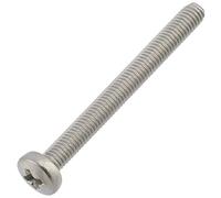 AERZETIX - C59759 - Juego de 10 tornillos de metal con cabeza cilíndrica M3x30mm con huella PH1 - perno de montaje - DIN 7985 - en acero inoxidable A2 - color plata