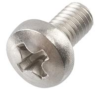 AERZETIX - C59766 - Juego de 20 tornillos de metal con cabeza cilíndrica M4x8mm con huella PH2 - perno de montaje - DIN 7985 - en acero inoxidable A2 - color plata