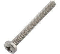 AERZETIX - C59775 - Juego de 10 tornillos de metal con cabeza cilíndrica M4x40mm con huella PH2 - perno de montaje - DIN 7985 - en acero inoxidable A2 - color plata