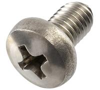 AERZETIX - C59780 - Juego de 10 tornillos de metal con cabeza cilíndrica M5x8mm con huella PH2 - perno de montaje - DIN 7985 - en acero inoxidable A2 - color plata