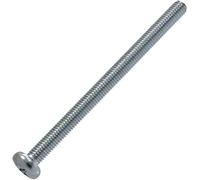 AERZETIX - C59910 - Juego de 10 Tornillos de metal con cabeza cilíndrica M5x80mm con huella PH2 - perno de montaje - DIN 7985 - dureza 4.8 - acero al carbono - color plata