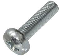 AERZETIX - C59930 - Juego de 10 Tornillos de metal con cabeza cilíndrica M8x30mm con huella PH4 - perno de montaje - DIN 7985 - dureza 4.8 - acero al carbono - color plata