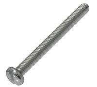 AERZETIX - C60097 - Juego de 20 Tornillos de metal con cabeza cilíndrica M2x20mm con huella ranurada S - perno de montaje - DIN 84 - dureza 4.8 - en acero galvanizado - color plata