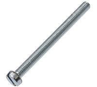 AERZETIX - C60144 - Juego de 10 Tornillos de metal con cabeza cilíndrica M3.5x40mm con huella ranurada S - perno de montaje - DIN 84 - dureza 4.8 - en acero galvanizado - color plata