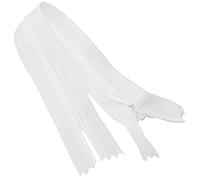 AERZETIX - C60406 - Juego de 10 Cremalleras invisibles 18cm no separables - cierre de cremallera - color leche blanco - marroquinería pantalones vaqueros vestido falda costura ropa