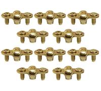 AERZETIX - C60421 - Juego de 10 abrazaderas soportes simples de fijación Ø8mm - 1/8'' - montaje en pared de tubo cobre sujeción de tornillo fontanería calefacción sanitario - en acero