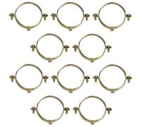 AERZETIX - C60439 - Juego de 10 abrazaderas soportes simples de fijación Ø50mm - montaje en pared de tubo cobre sujeción de tornillo fontanería calefacción sanitario - en acero