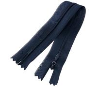 AERZETIX - C60550 - Juego de 10 Cremalleras invisibles 20cm no separables - cierre de cremallera - color azul oscuro - marroquinería pantalones vaqueros vestido falda costura ropa
