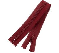 AERZETIX - C60880 - Juego de 10 Cremalleras invisibles 25cm no separables - cierre de cremallera - color burdeos - marroquinería pantalones vaqueros vestido falda costura ropa