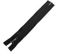 AERZETIX - C61497 - Cremallera N°4 no separable 18cm en metal - con tirador simple - color negro - cursor marroquinería decoración costura jeans falda vestido pantalones mercería