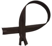 AERZETIX - C61623 - Juego de 10 Cremalleras invisibles 45cm no separables - cierre de cremallera - color marrón - marroquinería pantalones vaqueros vestido falda costura ropa