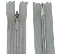 AERZETIX - C61759 - Juego de 10 Cremalleras invisibles 50cm no separables - cierre de cremallera - color gris - marroquinería pantalones vaqueros vestido falda costura ropa