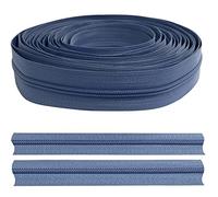 AERZETIX - C62570 - Cremallera espiral 5m N°3 sin cursor - color: azul francés - en nylon - cierre de cremallera funda de protección prenda cojín falda vestido marroquinería jeans decoración