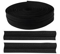 AERZETIX - C62678 - Cremallera espiral 5 metros N°5 sin cursor - color: negro - en nylon - cierre de cremallera funda de protección prenda cojín falda vestido jeans chaleco