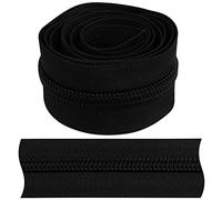 AERZETIX - C62745 - Cremallera espiral 1m N°8 sin cursor - color: negro - en nylon - cierre de cremallera funda de protección prenda cojín falda vestido marroquinería jeans costura