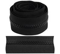 AERZETIX - C62787 - Cremallera inyectada 1m N°5 sin cursor - color: negro - en plástico - mercería funda de protección chaqueta abrigo cojín vestido marroquinería jeans chaleco