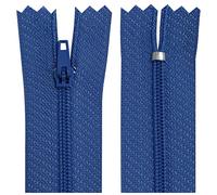 AERZETIX - C63021 - Juego de 10 Cremalleras en espiral N°3 no separable 14cm en nylon - cursor autoblocante en metal - color azul - ropa costura pantalones mercería