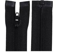 AERZETIX - C64031 - Juego de 10 Cremalleras en espiral N°3 45cm reforzadas autoblocantes separables - en nylon - color: negro - tirador cursor malla ropa costura mercería