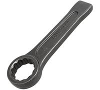 AERZETIX - C64802 - Llave de golpe estrella poligonal 36x205mm - DIN 7444 - anillo/ojo 12 lados - en acero CR-V - color plata - carga pesada apriete montaje aflojamiento mecánico tuerca perno