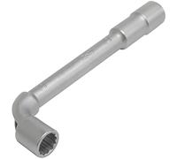AERZETIX - C64817 - Llave de pipa abierta 10mm con 6 lados - longitud 130mm - accesorio auto apriete aflojamiento montaje mecánico herramienta manual - en acero Cr-V - color plata