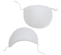 AERZETIX - C65129 - Par de hombreras para ropa 105x65x6mm - mujer hombre suéter abrigos chaqueta trajes mercería accesorios costura camisa moda vestido - color: blanco - en espuma