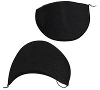 AERZETIX - C65174 - Par de hombreras para ropa 220x115x15mm - mujer hombre suéter abrigos chaqueta trajes mercería accesorios costura moda vestido - color: negro - en espuma