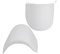 AERZETIX - C65175 - Par de hombreras para ropa 210x115x19mm - mujer hombre suéter abrigos chaqueta trajes mercería accesorios costura moda vestido - color: blanco - en espuma