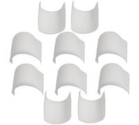 AERZETIX - C65185 - Juego de 5 pares de hombreras para ropa 250x120x19mm - mujer hombre mercería abrigos chaqueta trajes moda accesorios costura camisa vestido - color: blanco - en espuma