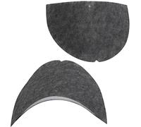 AERZETIX - C65227 - Par de hombreras agujereadas 220x100x10mm con tres capas - mujer hombre abrigos chaqueta costura vestido ropa - color: gris y negro - en espuma, fieltro