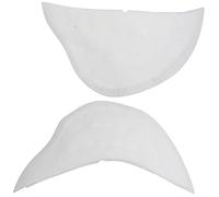 AERZETIX - C65231 - Par de hombreras 235x115x5mm (izquierda y derecha) con tres capas - mujer hombre abrigos chaqueta costura ropa - color: blanco - en algodón, fieltro