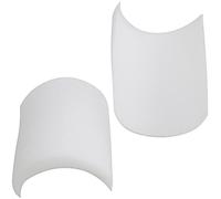 AERZETIX - C65239 - Par de hombreras para ropa 130x115x15mm - mujer hombre mercería abrigos chaqueta trajes moda accesorios costura camisa vestido - color: blanco - en espuma