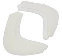 AERZETIX - C65241-2 pares de hombreras refuerzo de copa de manga 250x140mm - mujer hombre mercería abrigos chaqueta trajes moda accesorios costura vestido - color: blanco - en fieltro