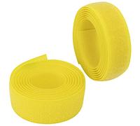 AERZETIX - C65898 - Cinta/rollo de scratch 20mm 1 metro auto agarre - organizador/sujetacables - tira enganche bolsa prenda correa - color: amarillo limón - en poliamida y poliéster