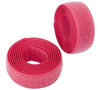 AERZETIX - C65908 - Cinta/rollo de scratch 20mm 1 metro auto agarre - organizador/sujetacables - tira enganche bolsa prenda correa - color: magenta claro - en poliamida y poliéster