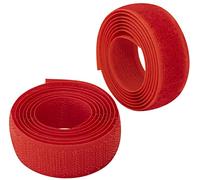 AERZETIX - C65912 - Cinta/rollo de scratch 20mm 1 metro auto agarre - organizador/sujetacables - tira enganche bolsa prenda correa - color: rojo - en poliamida y poliéster