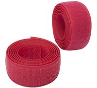 AERZETIX - C65930 - Cinta/rollo de scratch 25mm 1 metro auto agarre - organizador/sujetacables - tira enganche bolsa prenda correa - color: magenta claro - en poliamida y poliéster