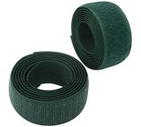 AERZETIX - C65941 - Cinta/rollo de scratch 25mm 1 metro auto agarre - organizador/sujetacables - tira enganche bolsa prenda correa - color: verde pino - en poliamida y poliéster
