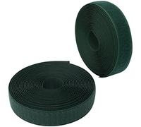AERZETIX - C65941 - Cinta/rollo de scratch 25mm 5 metros auto agarre - organizador/sujetacables - tira enganche bolsa prenda correa - color: verde pino - en poliamida y poliéster