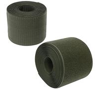 AERZETIX - C66020 - Cinta/rollo de scratch 100mm 5 metros auto agarre - organizador/sujetacables - tira enganche bolsa prenda correa - color: verde oliva - en poliamida y poliéster
