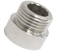 AERZETIX - C66053 - Racor prolongación de unión recto para atornillar - rosca macho/hembra 1/2" - longitud 10mm - en metal