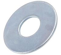 AERZETIX - C67533 - Juego de 20 arandelas planas anchas - M12x35mm - espesor 2mm - DIN9021 - acero galvanizado - color plata - montaje perno tornillo tuerca apriete estanqueidad fijación