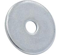 AERZETIX - C67598 - Juego de 50 arandelas planas anchas M6 DIN 9021 - en acero galvanizado - construcción de madera montaje atornillado tornillo tuerca apriete estanqueidad fijación mecánica