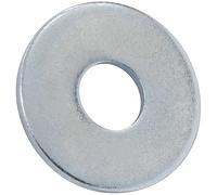 AERZETIX - C67602 - Juego de 25 arandelas planas anchas M10 DIN 9021 - en acero galvanizado - construcción de madera montaje atornillado tornillo tuerca apriete estanqueidad fijación mecánica