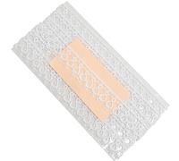 AERZETIX - C67747 - Cinta galón de encaje 2 metros x 18mm - color blanco - ropa confección mercería pasatiempo creativo faldas decoración costura ornamento - en algodón