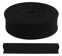 AERZETIX - C68014 - Cinta al sesgo tira decorativa 4.5 metros x 18mm - color negro - en poliéster/algodón