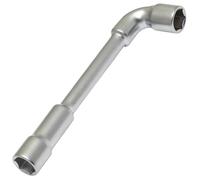 AERZETIX - C68496 - Llave de pipa abierta 14mm con 6 lados 165x42x20mm - accesorio auto apriete aflojamiento montaje - color plata