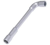 AERZETIX - C68497 - Llave de pipa abierta 8mm con 6 lados 118x27x12mm - accesorio auto apriete aflojamiento montaje - color plata