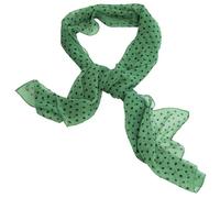 AERZETIX - C68675 - Bufanda 100% poliéster al tacto efecto seda motivo puntos negros - 50x160cm - color verde
