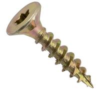 AERZETIX - C69088 - Juego de 100 Tornillos para madera Ø4x20mm con cabeza fresada - con huella estrella Т20 - en acero galvanizado - carpintería contrachapado aglomerado melamina terraza tablero viga