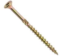 AERZETIX - C69095 - Juego de 100 Tornillos para madera Ø4x60mm con cabeza fresada - con huella estrella Т20 - en acero galvanizado - carpintería contrachapado aglomerado melamina terraza tablero viga